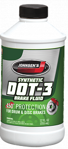 Тормозная жидкость Johnsens Premium DOT-3 Brake Fluid J-2232