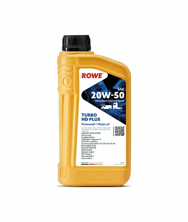 ROWE HIGHTEC TURBO HD SAE 20W-50 PLUS ROWE HIGHTEC TURBO HD SAE 20W-50 PLUS